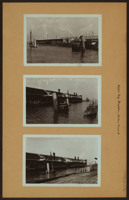 Art Print - Upper Bay - Staten Island - Stapleton - [Piers 13 and 14].