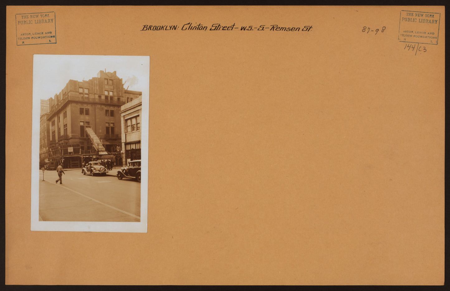 Art Print - Brooklyn: Clinton Street - Remsen Street