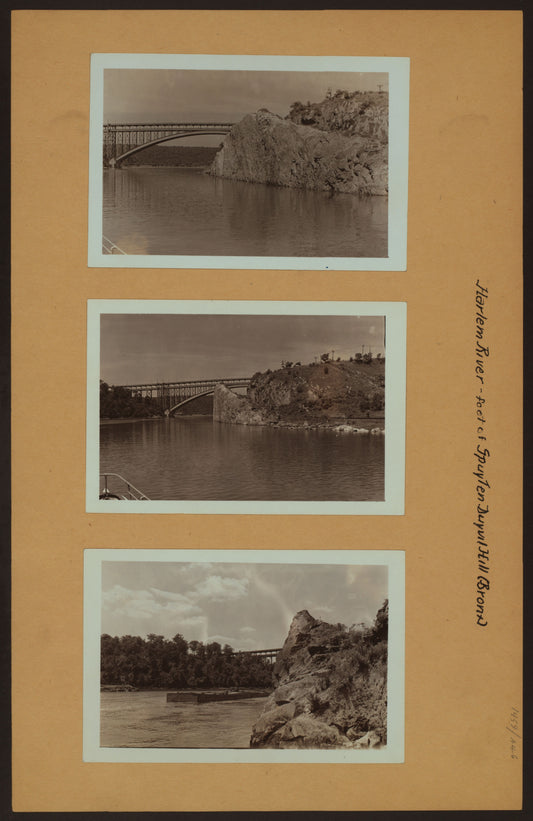 Art Print - Harlem River - Bronx - Spuyten Duyvil Hill - [New York Central Railroad Bridge.]