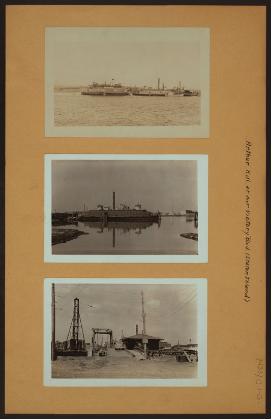 Art Print - Arthur Kill - Linoleumville - Staten Island [Richmond - United States Shipping Board vessels.]