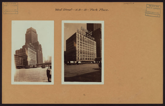 Art Print - Manhattan: West Street - Park Place