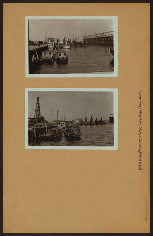 Art Print - Upper Bay - Staten Island - Tompkinsville - [Piers 14 and 15].