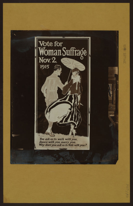 Art Print - Woman suffrage - [Vote for woman suffrage, Nov. 2, 1915.]