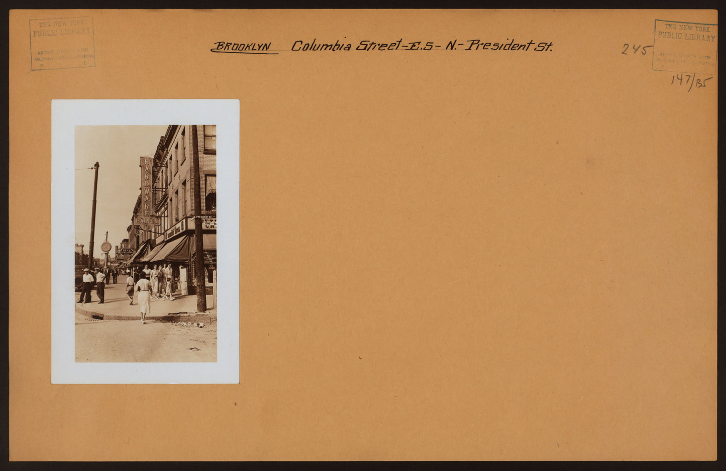 Art Print - Brooklyn: Columbia Street - President Street